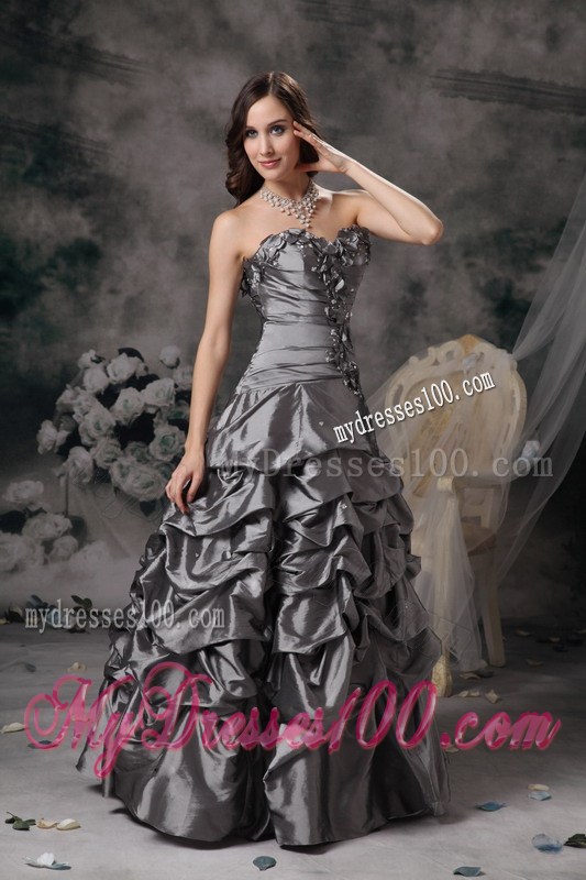 Gorgeous Grey Column Sweetheart Evening Dress Beading