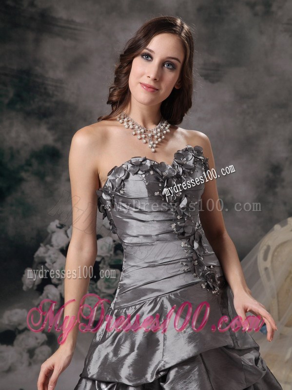 Gorgeous Grey Column Sweetheart Evening Dress Beading