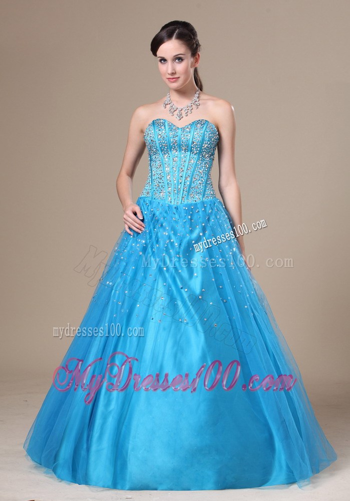 Beading Decorate Bodice A-line Sweetheart Neckline Floor-length 2013 Prom / Evening Dress