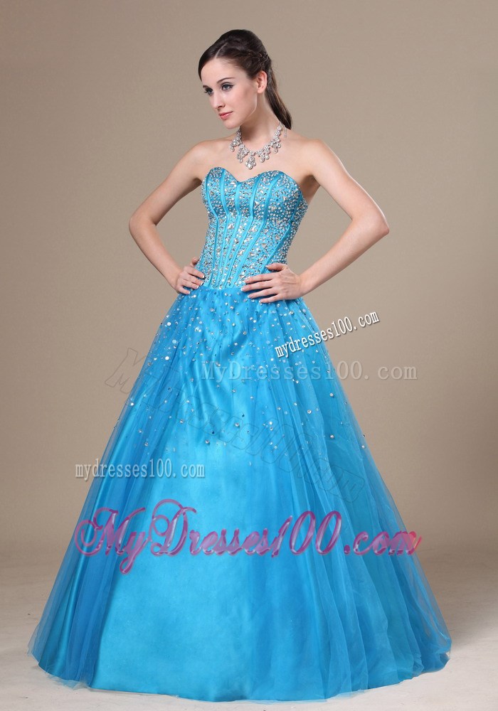 Beading Decorate Bodice A-line Sweetheart Neckline Floor-length 2013 Prom / Evening Dress