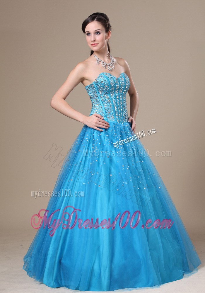 Beading Decorate Bodice A-line Sweetheart Neckline Floor-length 2013 Prom / Evening Dress