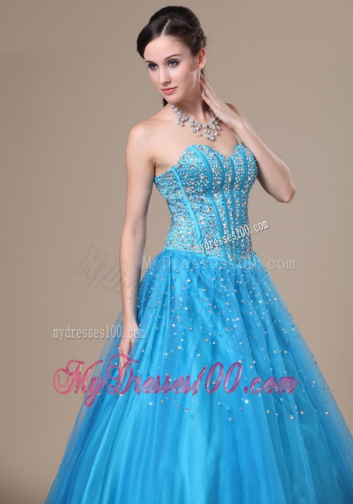 Beading Decorate Bodice A-line Sweetheart Neckline Floor-length 2013 Prom / Evening Dress