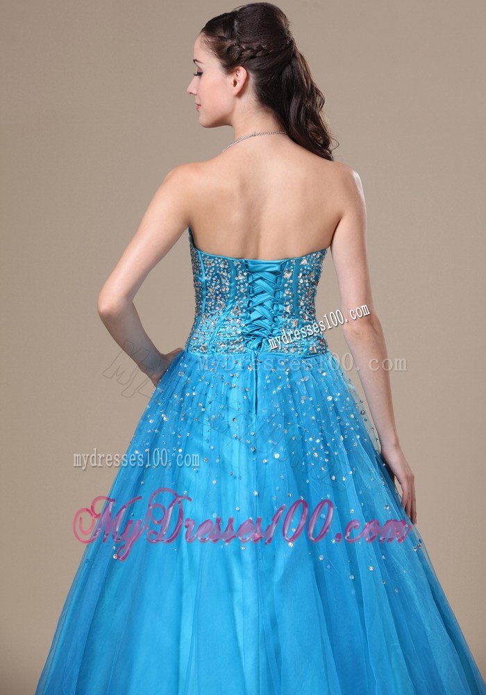Beading Decorate Bodice A-line Sweetheart Neckline Floor-length 2013 Prom / Evening Dress