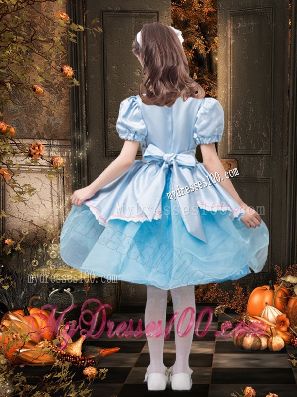 Cute Square Bowknot Two Tone Mini Quinceanera Dress in Organza and Taffeta