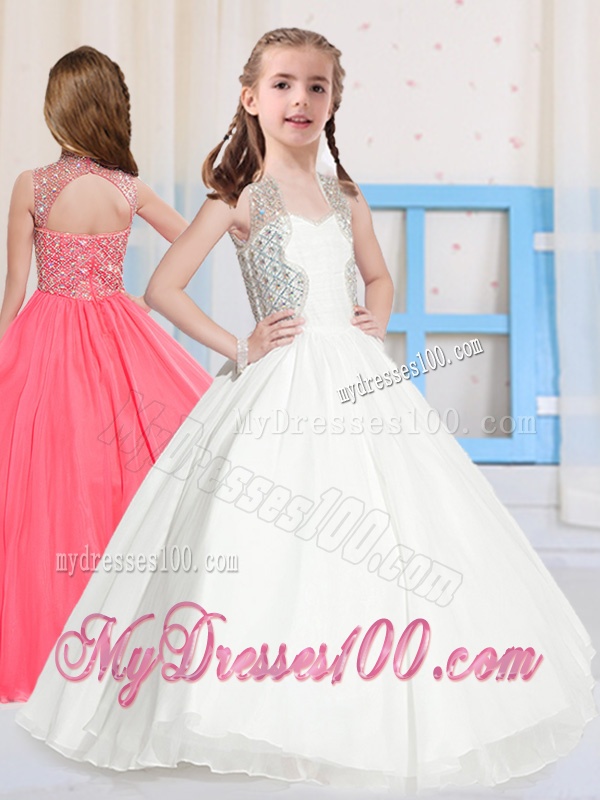 Fashionable Ball Gowns Straps Mini Quinceanera Dress with Beading