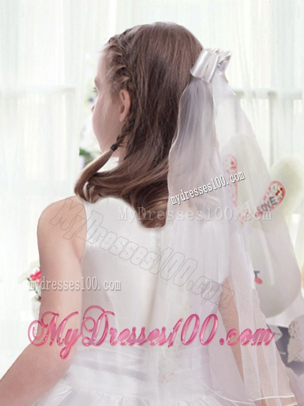 Lovely Appliques Scoop Mini Quinceanera Dresses in Multi Color