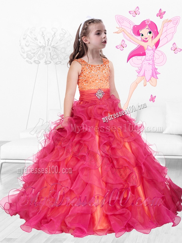 Perfect Scoop Lace Up Mini Quinceanera Dress with Brush Train