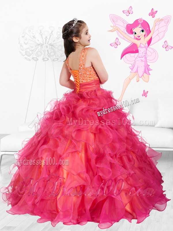 Perfect Scoop Lace Up Mini Quinceanera Dress with Brush Train