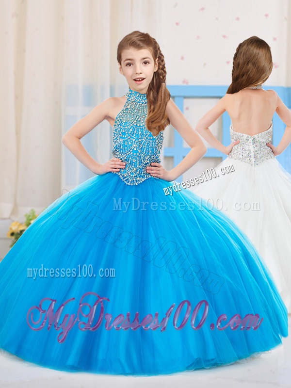 Popular Ball Gown Beaded Mini Quinceanera Dress with Halter
