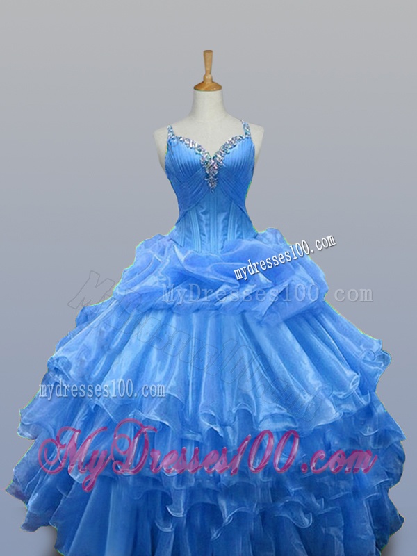 Beautiful Beaded Quinceanera Dresses with Ruffled Layers for 2016