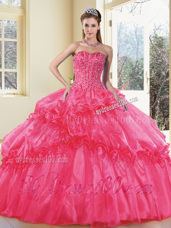 Fashionable Ball Gown Quinceanera Gowns with Beading and Ruffled Layers