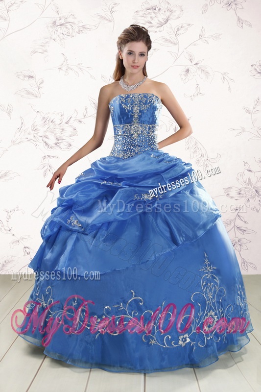 Appliques Exclusive Royal Blue Quinceanera Dresses For 2016