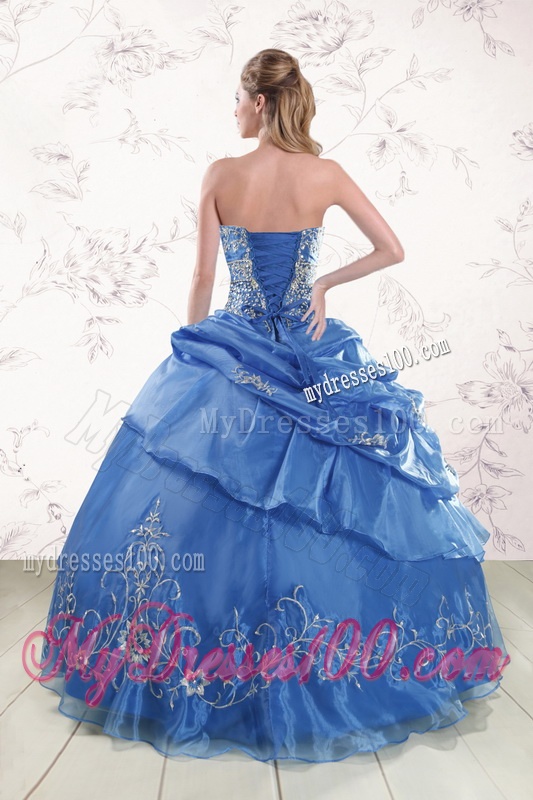 Appliques Exclusive Royal Blue Quinceanera Dresses For 2016