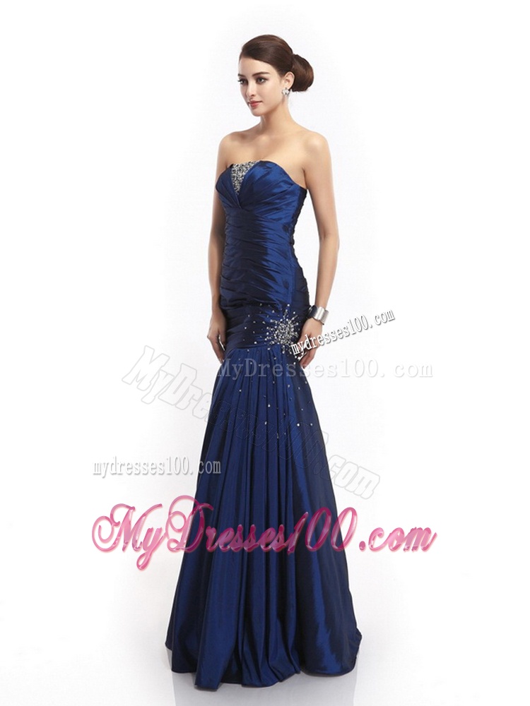 2016 The Super Hot Strapless Mermaid Evening Dress with Beading