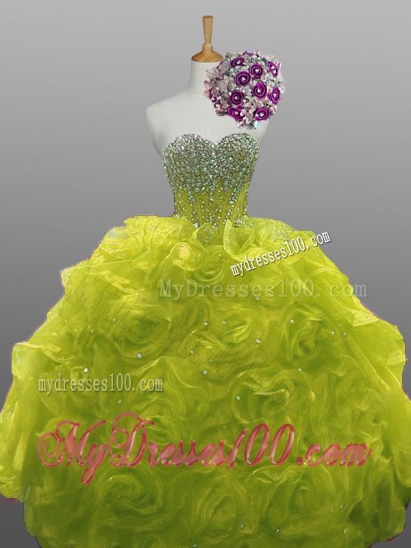 2016 Popular Beaded Quinceanera Dresses in Rolling Flowers