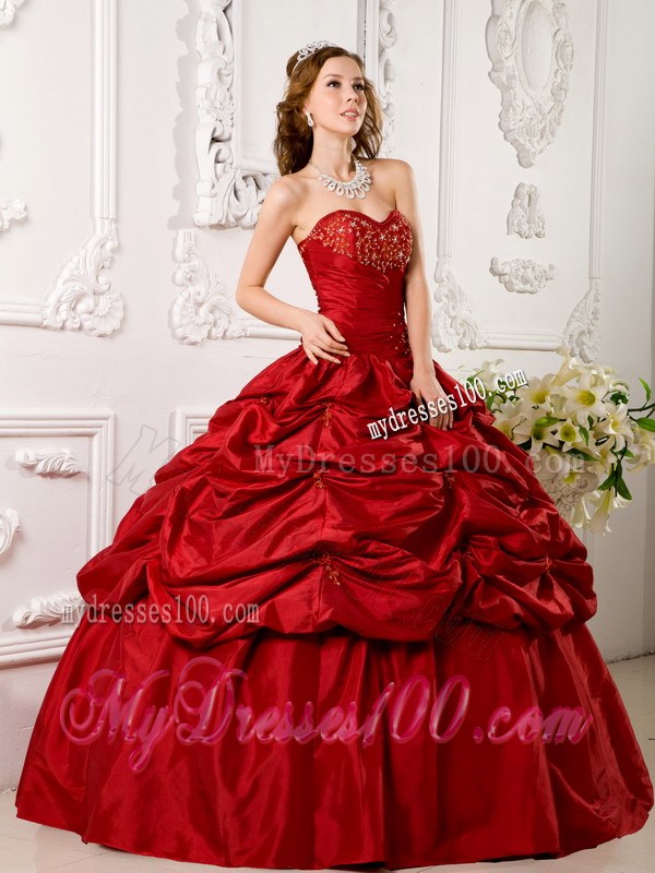 blood red quinceanera dresses