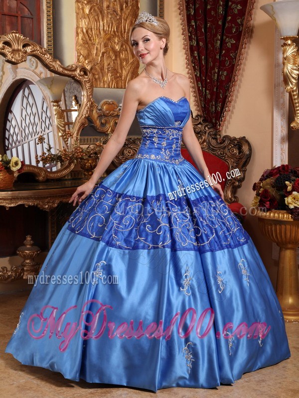 Pretty Ruche Appliques Sweet 15 Birthday Party Dresses in Royal Blue