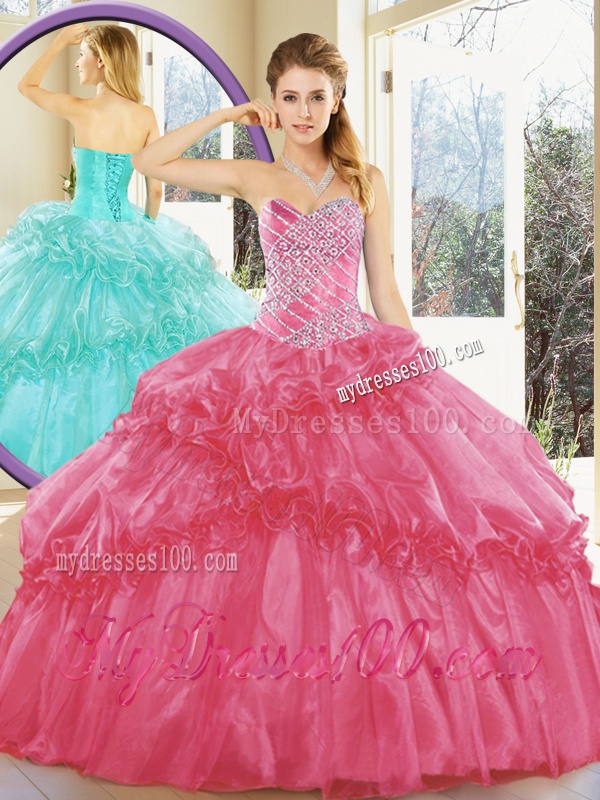 Cheap Ball Gown Quinceanera Dresses with Beading and Ruffled Layers for Spring
