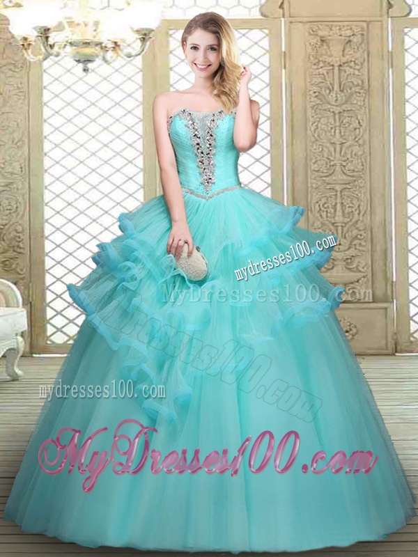 Perfect Sweetheart Quinceanera Dresses with Beading and Ruffles