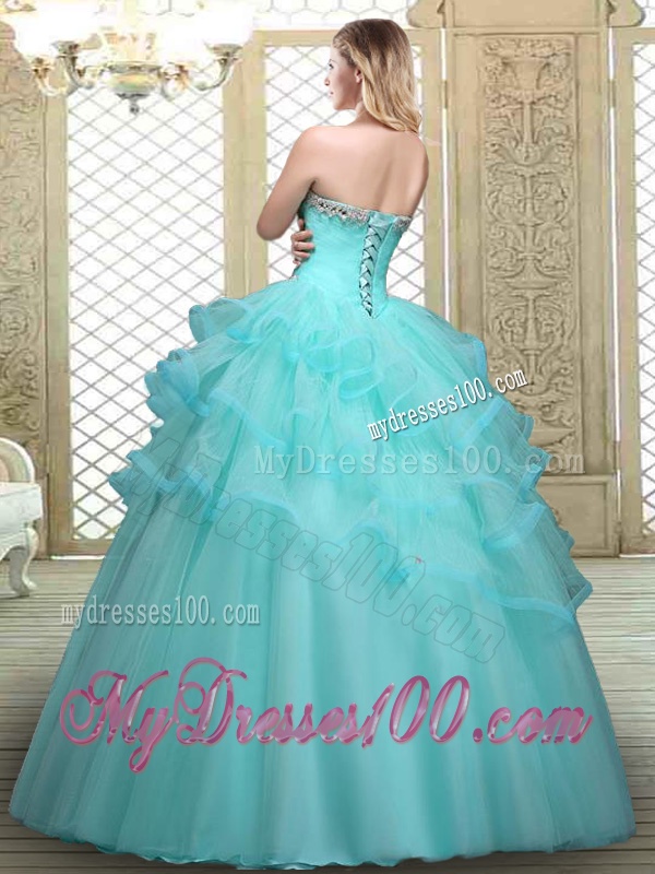 Perfect Sweetheart Quinceanera Dresses with Beading and Ruffles