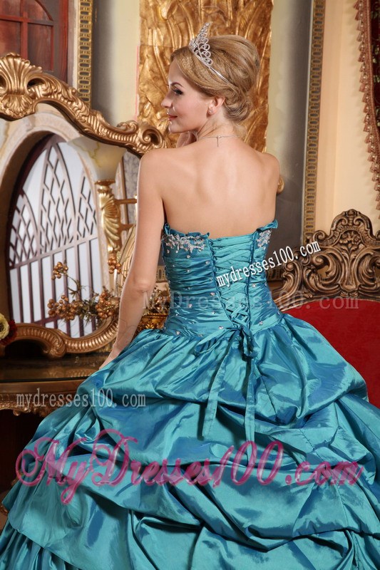 Ruffle Layers Appliques Lace-up Back Quinceanera Dresses Pick-ups