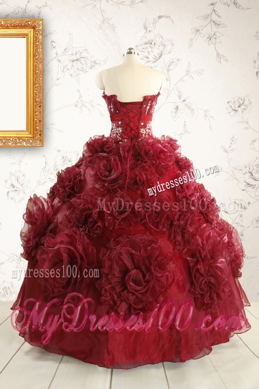 Unique Quinceanera Dresses with Hand Made Flowers for 2016