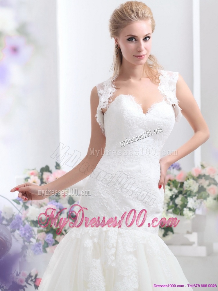 2016 Elegant Sweetheart Wedding Dress with Lace