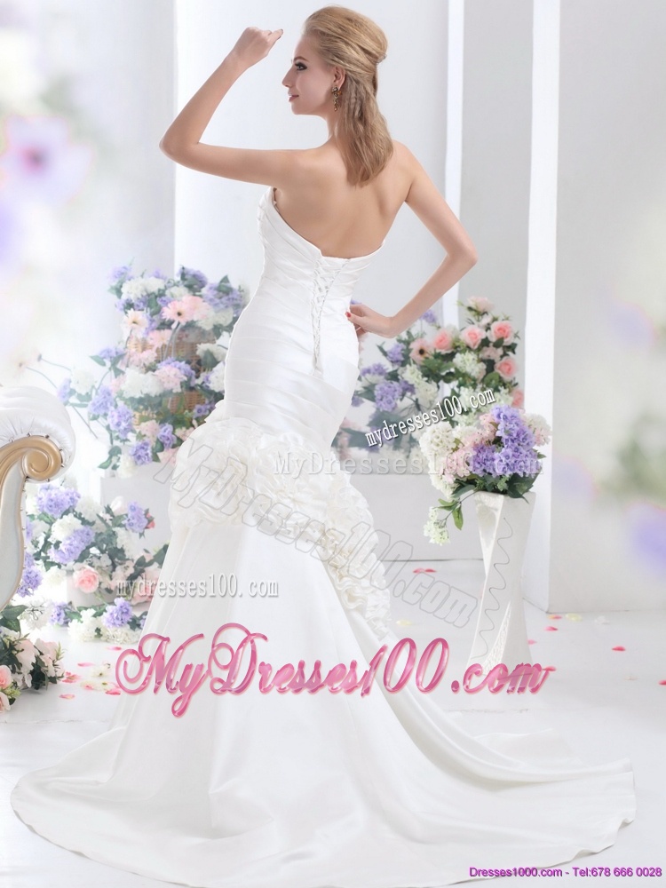 2016 Wonderful Sweetheart Wedding Dress with Ruching