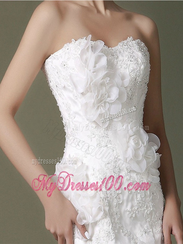 Brand New Beading Lace Wedding Dresses with Court Train
