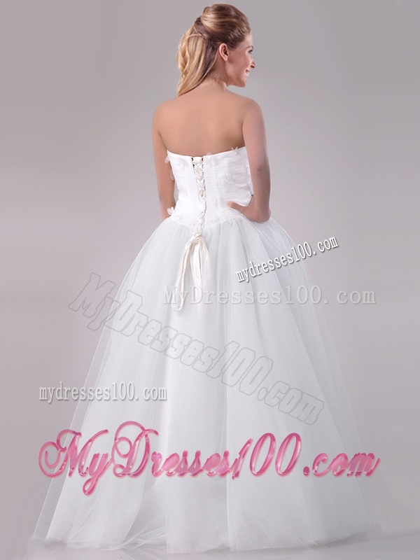 Brand New Really Puffy Sweetheart Beaded Long Wedding Gown in Tulle
