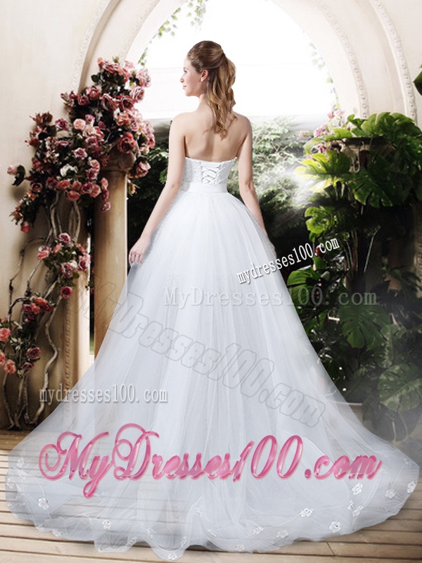 Classical High Low Detachable Wedding Dresses with Appliques and Lace