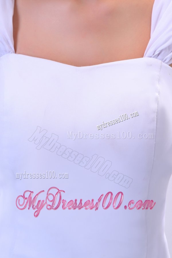 Mermaid Straps Ruffles Organza Chapel Train Wedding Dress