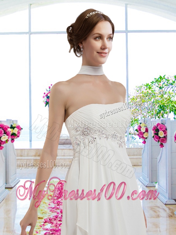 New Arrivals Empire Strapless Wedding Gowns with A Line