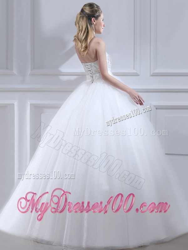 Popular Ball Gown Wedding Dresses with Beading and Sashes