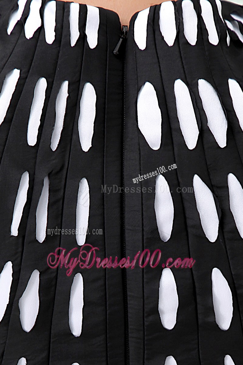 Short Square Column Black Mini-length 2013 Nightclub Dress