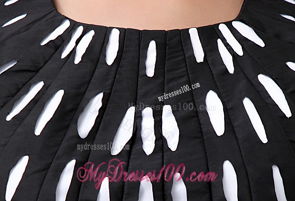 Short Square Column Black Mini-length 2013 Nightclub Dress
