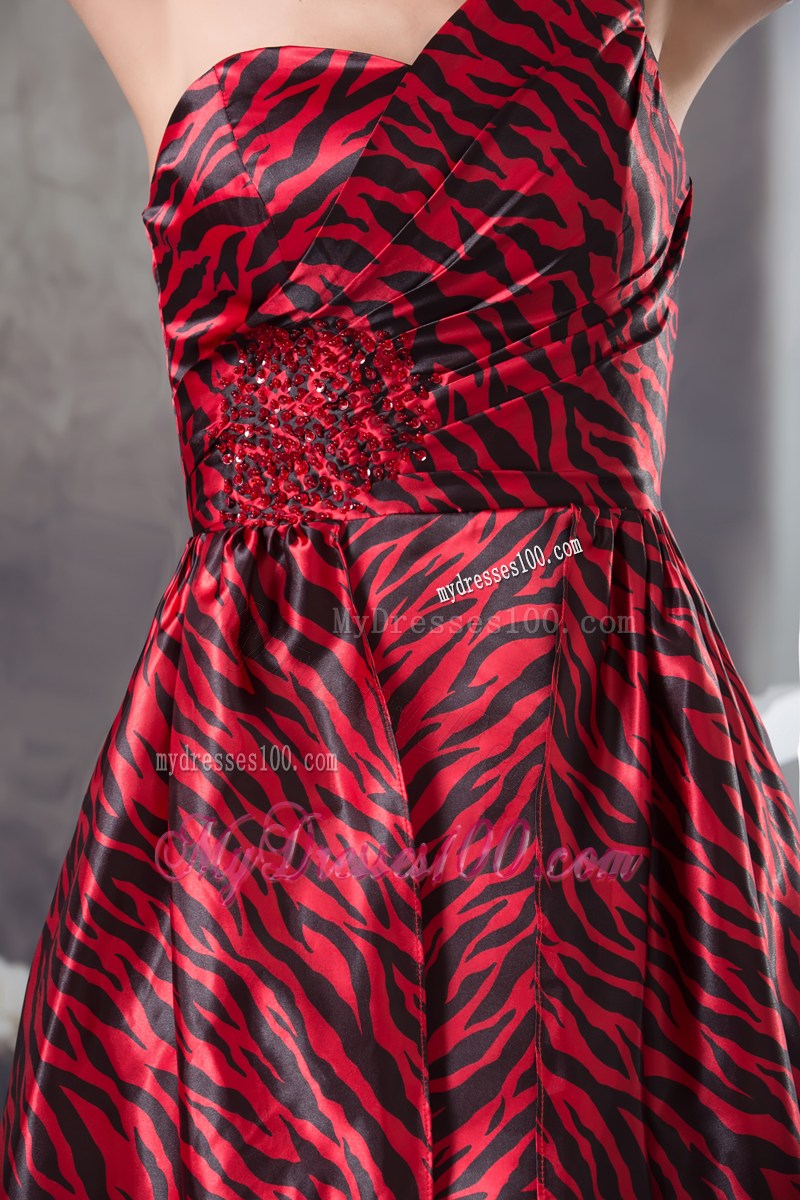 Appliques Column Multi-color One Shoulder Brush Train Prom Dress
