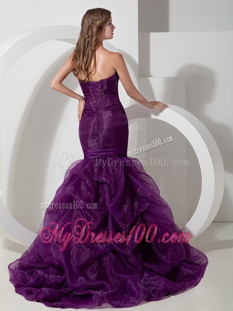 Customize Trumpet Style Pageant Dress Sweetheart Beaded