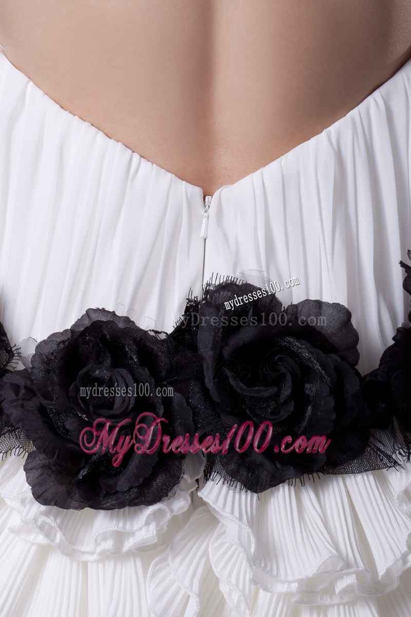 Mermaid Halter Top Hand Made Flowers Celebrity Dresses for 2013