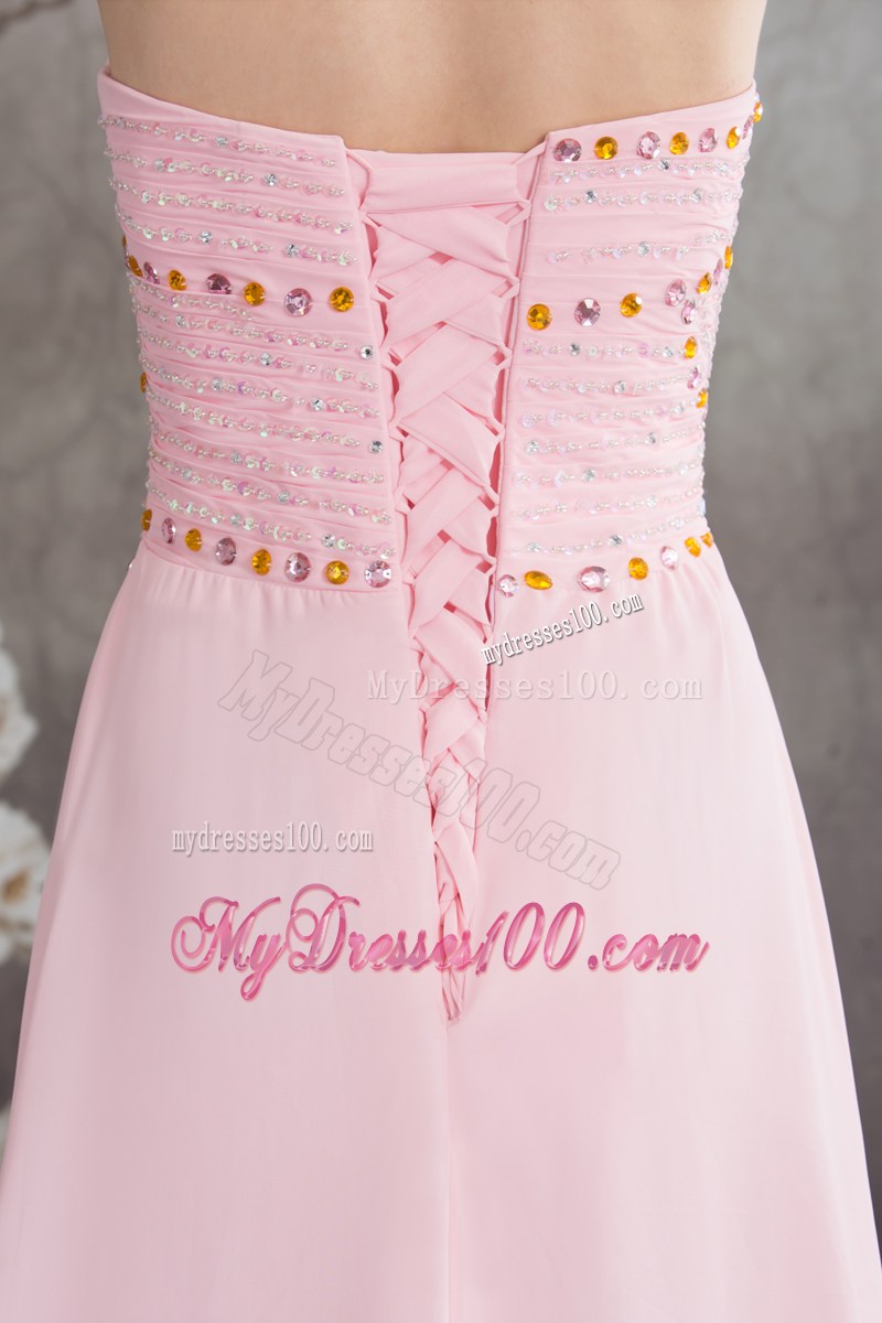 Sweetheart Empire Court Train Prom Dress