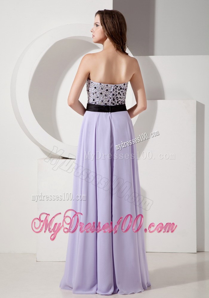Luxurious Lilac Empire Strapless Pageant Dresses with Beading