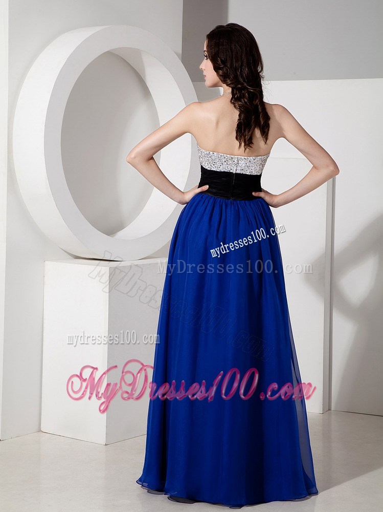 Remarkable Royal Blue Empire Sweetheart Pageant Dresses with Beading