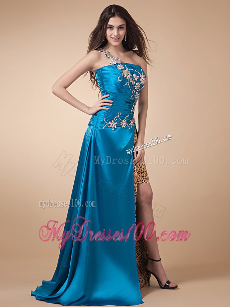 High Silt and Appliques Ruched For Custom Made Pageant Dresses
