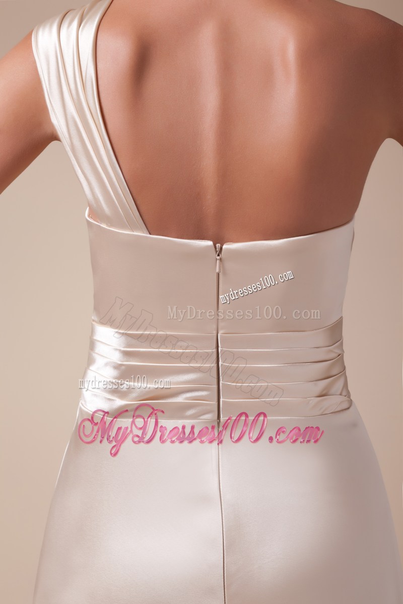 Hottest One Shoulder High Slit Column Long Prom Dress