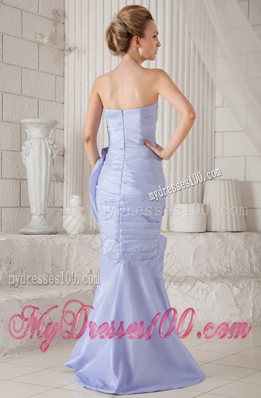Lilac Mermaid Sweetheart Asymmetrical Pageant Dresses with Ruching