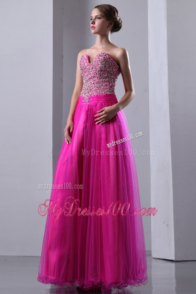 Fuchsia Sweetheart 2013 Perfect Pageant Dresses with Beading