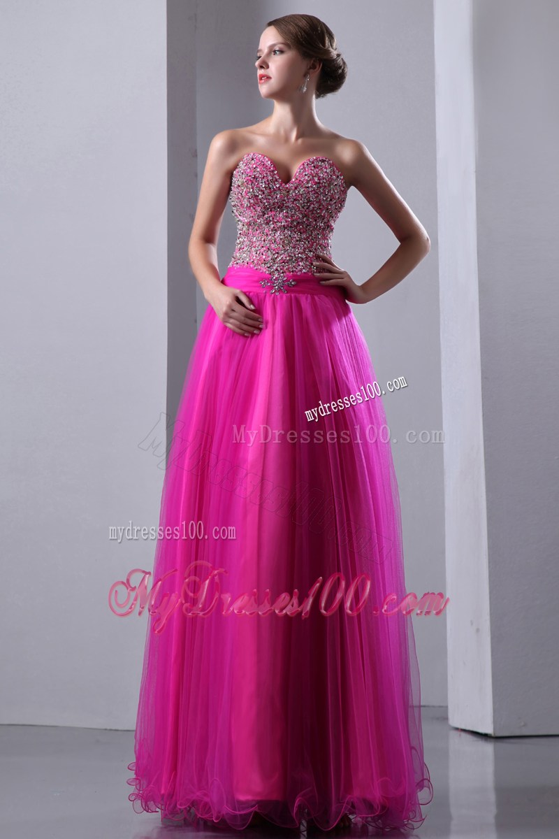 Fuchsia Sweetheart 2013 Perfect Pageant Dresses with Beading