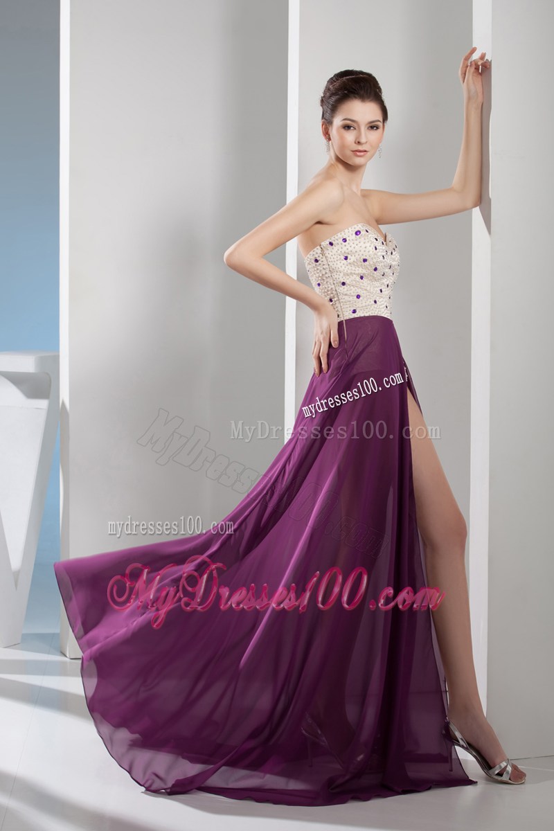 2013 Pretty Column Sweetheart Long Pageant Dresses in Purple