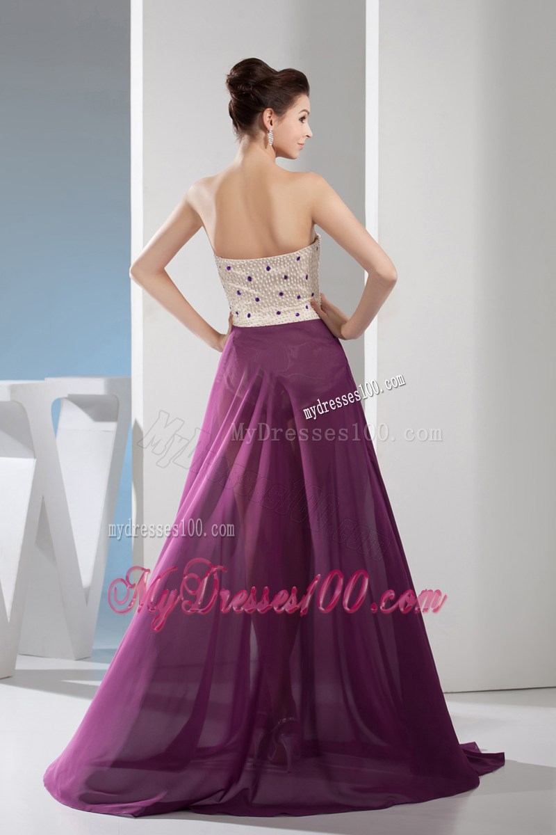 2013 Pretty Column Sweetheart Long Pageant Dresses in Purple