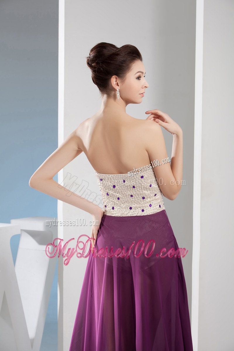 2013 Pretty Column Sweetheart Long Pageant Dresses in Purple